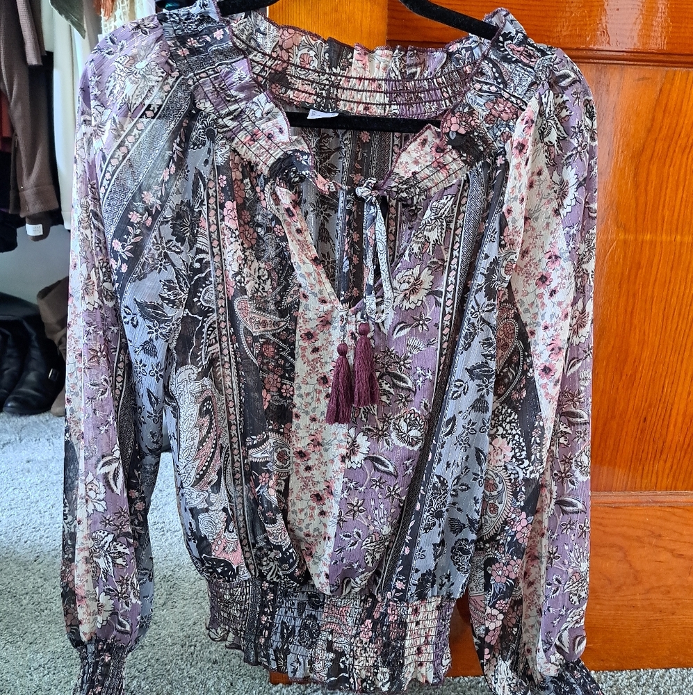Floral Bohemian Women's Top